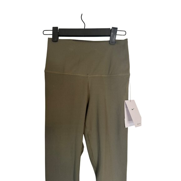 NWT Nike XS Womens Dri-Fit Olive Green High-Waisted Leggings Polyester & Spandex - Picture 9 of 16
